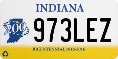 IN license plate 973LEZ