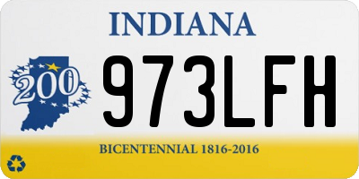 IN license plate 973LFH