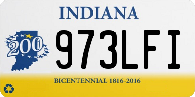 IN license plate 973LFI