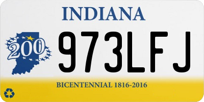 IN license plate 973LFJ