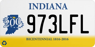 IN license plate 973LFL