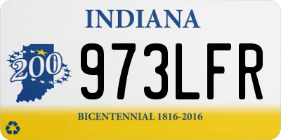 IN license plate 973LFR