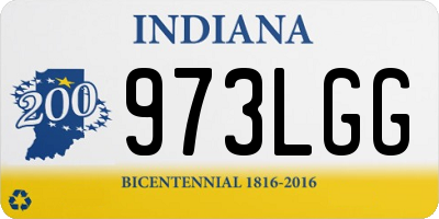 IN license plate 973LGG