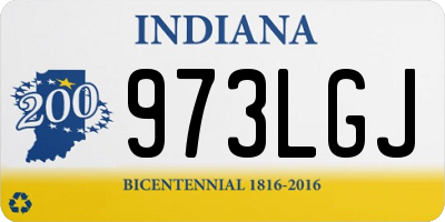 IN license plate 973LGJ