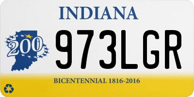 IN license plate 973LGR