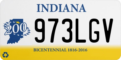 IN license plate 973LGV