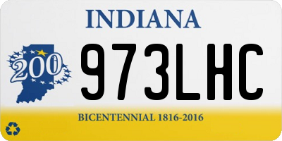 IN license plate 973LHC