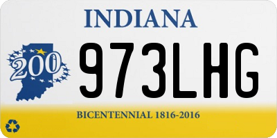 IN license plate 973LHG