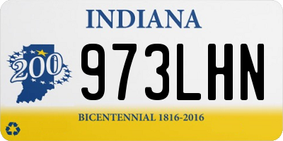IN license plate 973LHN