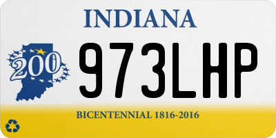 IN license plate 973LHP