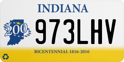 IN license plate 973LHV