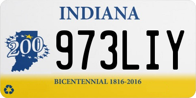 IN license plate 973LIY