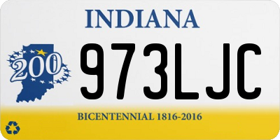 IN license plate 973LJC