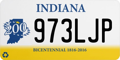 IN license plate 973LJP