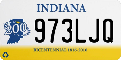 IN license plate 973LJQ