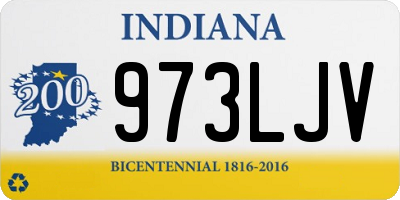 IN license plate 973LJV