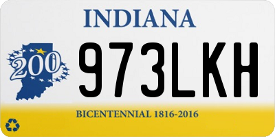 IN license plate 973LKH