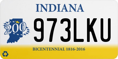IN license plate 973LKU