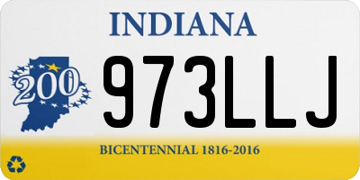 IN license plate 973LLJ
