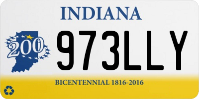 IN license plate 973LLY