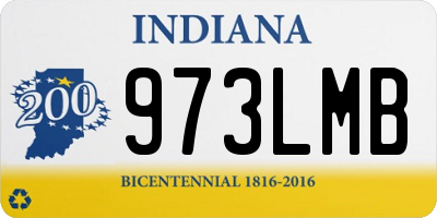IN license plate 973LMB