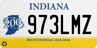IN license plate 973LMZ
