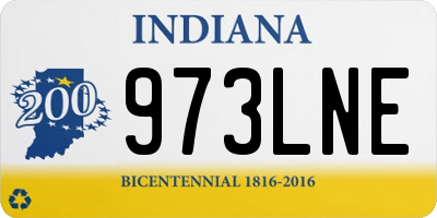 IN license plate 973LNE