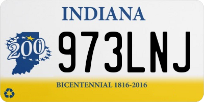 IN license plate 973LNJ
