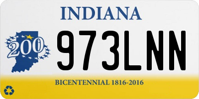 IN license plate 973LNN