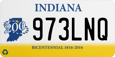 IN license plate 973LNQ