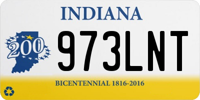 IN license plate 973LNT
