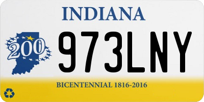 IN license plate 973LNY