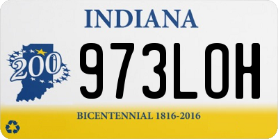 IN license plate 973LOH