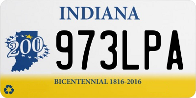 IN license plate 973LPA