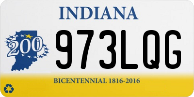 IN license plate 973LQG