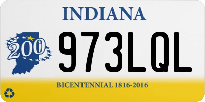 IN license plate 973LQL