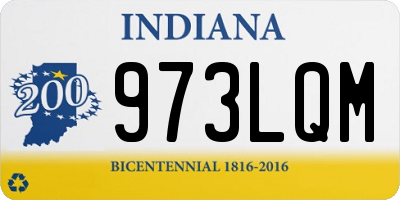 IN license plate 973LQM