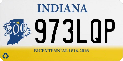 IN license plate 973LQP