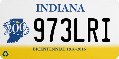 IN license plate 973LRI