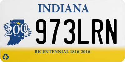 IN license plate 973LRN