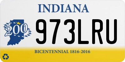 IN license plate 973LRU