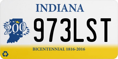 IN license plate 973LST