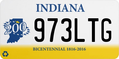 IN license plate 973LTG