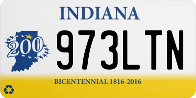 IN license plate 973LTN