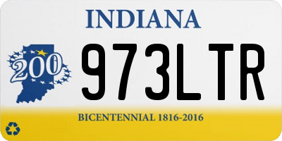 IN license plate 973LTR