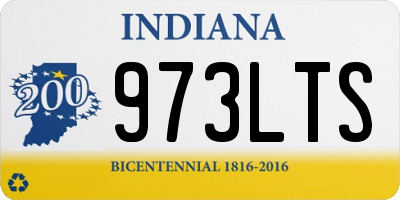 IN license plate 973LTS