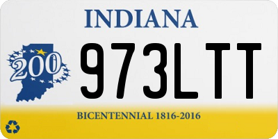 IN license plate 973LTT