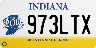 IN license plate 973LTX