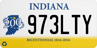 IN license plate 973LTY