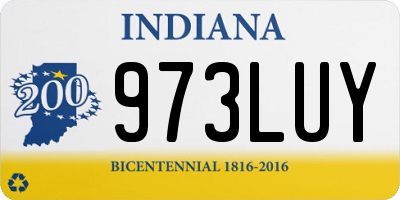 IN license plate 973LUY